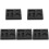 5Pcs Lab-Use Black Graphite Ingot Molds for Efficient Metal Casting 4