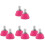 4Pairs Professional Rosy Rubber Toe Stops Replacement for Skate Use 2