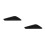 2Pcs ABS Black Auto Side Wing Board Car Side Panel Upgrade DIY Use 5