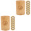 2Sets Chinese Divination Prop Copper Coin Bamboo Bucket Khaki Storage 5