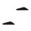 2Pcs ABS Black Auto Side Wing Board Car Side Panel Upgrade DIY Use 6