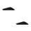 2Pcs ABS Black Auto Side Wing Board Car Side Panel Upgrade DIY Use 10