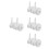 8Pcs Universal Walker Wheel Replacements White Plastic Rubber Material 4