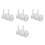 8Pcs Universal Walker Wheel Replacements White Plastic Rubber Material 7