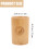 2Sets Chinese Divination Prop Copper Coin Bamboo Bucket Khaki Storage 10