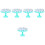 5Sets Multi PP Astronaut-Shaped Building Blocks Educational Kids Toy 6