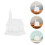 4Pcs Unpainted White House Ornaments for DIY Projects 11