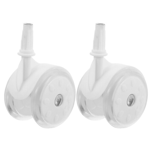 8Pcs Universal Walker Wheel Replacements White Plastic Rubber Material 2