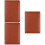 3Pcs Brown Travel Passport Holder Case Multi-Use Pouch 7