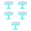 5Sets Multi PP Astronaut-Shaped Building Blocks Educational Kids Toy 9