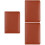 3Pcs Brown Travel Passport Holder Case Multi-Use Pouch 6