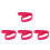 4Pcs Pink Toddler Safety Harness Straps for Stroller with Soft Padding 4