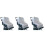 3Pcs Folding Baby Stroller Net White Full Cover Breathable 4