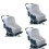 3Pcs Folding Baby Stroller Net White Full Cover Breathable 6