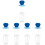 5Pcs Infant Juice Container Blue Pumping Feeder Baby Storage Squeezer 5