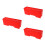 3Pcs Red Plastic Bee Transport Cage Safe Bee Storage Beekeeping Tool 4
