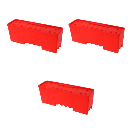 3Pcs Red Plastic Bee Transport Cage Safe Bee Storage Beekeeping Tool 2