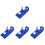 4Pcs Aluminum Motorcycle Engine Stator Side Cover Blue Protector 4