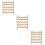3Pcs Durable Wooden Spool Holder Thread Storage Stand for DIY Lovers 11