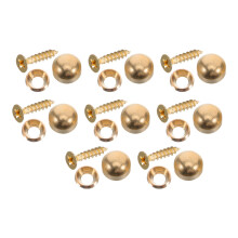 64Pcs Copper Screw Caps for Furniture Hardware and Wall Mounting