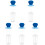 5Pcs Infant Juice Container Blue Pumping Feeder Baby Storage Squeezer 2