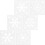 24Pcs Safe White Plastic Stencils for Drawing and Decorative Crafts 1