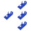 4Pcs Aluminum Motorcycle Engine Stator Side Cover Blue Protector 8