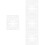 24Pcs Safe White Plastic Stencils for Drawing and Decorative Crafts 6