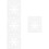 24Pcs Safe White Plastic Stencils for Drawing and Decorative Crafts 5