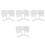4Pcs White Bowknot False Collar Women Mini Cape Shirt Accessory 5