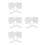 4Pcs White Bowknot False Collar Women Mini Cape Shirt Accessory 9