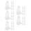 40Pcs Transparent Plastic Blinds Hold Down Brackets for Window Shades 7