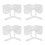 4Pcs White Bowknot False Collar Women Mini Cape Shirt Accessory 6