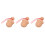 3Pcs Durable Wood Plaything Beige Miniature Decor 5