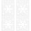 24Pcs Safe White Plastic Stencils for Drawing and Decorative Crafts 7
