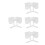 4Pcs White Bowknot False Collar Women Mini Cape Shirt Accessory 10