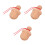 3Pcs Durable Wood Plaything Beige Miniature Decor 7