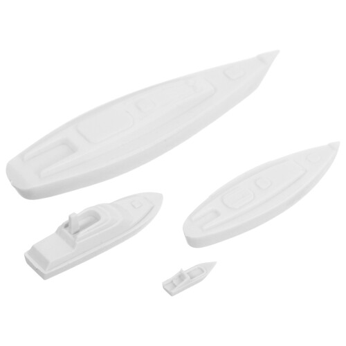 12Pcs Compact White Mini Sailboat Models for Educational Creative Play 2