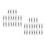 40Pcs Reusable Metal Swivel Snap Clips Secure Connection 6