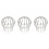 3Pcs Stainless Steel Gutter Strainer Roof Drain Filter Covers Silver 4