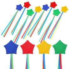 24Pcs Star Bean Bags for Tossing Kids Cloth and Plastic