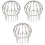 3Pcs Stainless Steel Gutter Strainer Roof Drain Filter Covers Silver 3