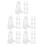 40Pcs Transparent Plastic Blinds Hold Down Brackets for Window Shades 5