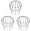 3Pcs Stainless Steel Gutter Strainer Roof Drain Filter Covers Silver 2
