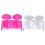 20Pcs Double Hole Nail Art Cups Assorted Color Safe Manicure Tools 11