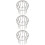 3Pcs Stainless Steel Gutter Strainer Roof Drain Filter Covers Silver 8