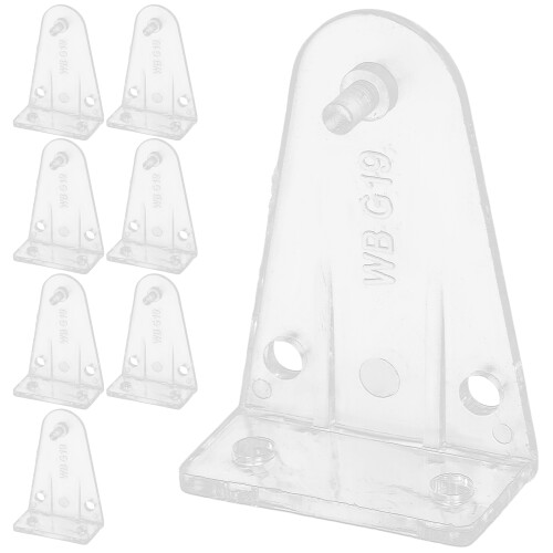 40Pcs Transparent Plastic Blinds Hold Down Brackets for Window Shades 2