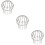 3Pcs Stainless Steel Gutter Strainer Roof Drain Filter Covers Silver 9