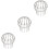 3Pcs Stainless Steel Gutter Strainer Roof Drain Filter Covers Silver 5
