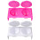 20Pcs Double Hole Nail Art Cups Assorted Color Safe Manicure Tools 10